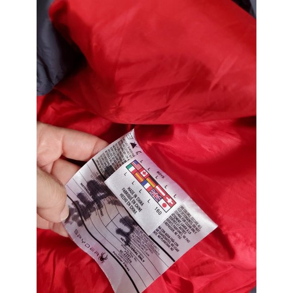 Spyder Boy's Gray/Red Puffer Jacket Size Large - Picture 5 of 7